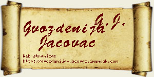 Gvozdenija Jačovac vizit kartica